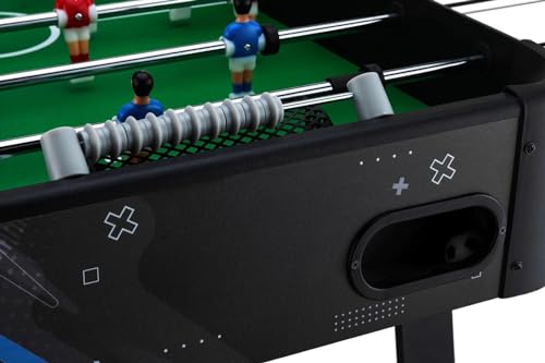 Outtec® Kickertisch, Tischkicker, Tischfußball für Kinder und Erwachsene - 139x 60 x 80 cm - inkl. 2 Bälle - Fußballtisch mit 22 Spieler, Torzähler – Bild 8