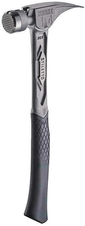 Stiletto 14 OZ. TIBONE Milled FACE with Curved Handle TIB14RMC