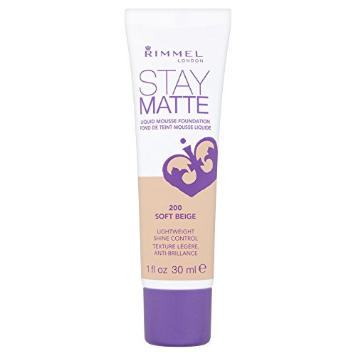 2 x Rimmel London Stay Matte Liquid Mousse Foundation 30ml - 200 Soft Beige