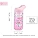 XinHuiGY Unicorn Water Bottles for Girls, Cute Unicorn Cup with Straw for Kids, Boys, Safety Lock, BPA-Free, Outdoor Pink Water Bottle with Lanyard,13.5oz Bottle for Sport, School, Travel