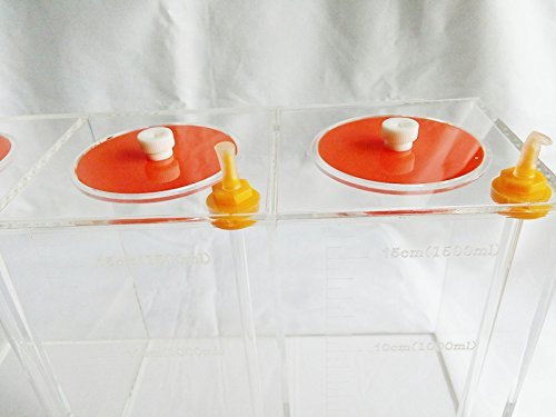 Marinecolor Acryli Made Liquid Storage Bucket 3 Rooms 4.5 Liters, Working With Dosing Pump #TOP1