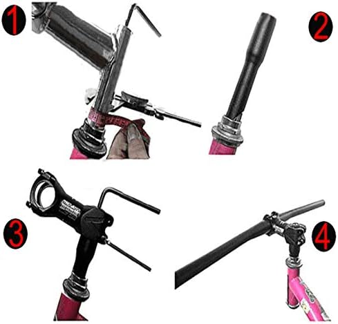 WINWEY Threaded Adapter for Stem, Quill Stem Adapter, Road Mountain Bike Bicycle Stem Riser Adapter 22.2mm & 28.6mm (1 1/8")