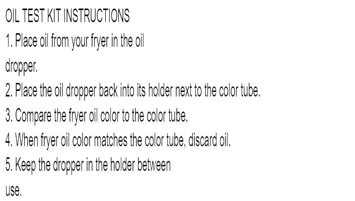 Frying Oil Visual Test Kit with 3 Eye Droppers, Oil Fryer Quality Test Kit for Clear Frying Oil for Monitoring deep fryer oil Quality