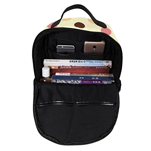 Mochila ligera de lunares coloridos talla única para universidad y viaje 5