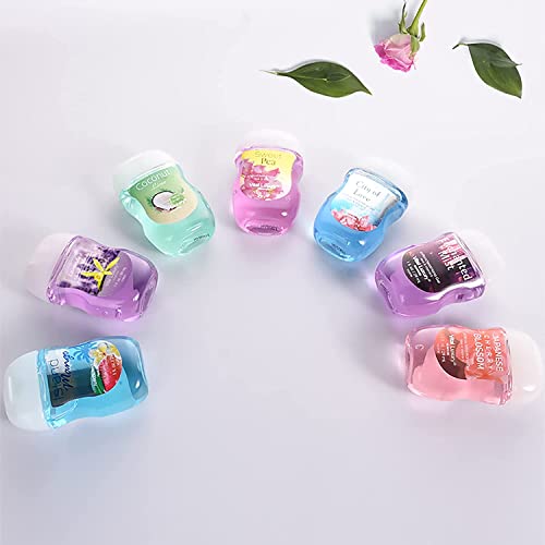 Mini Hand Sanitizer Gel, Vital Luxury Anti-Bacterial Hand Gel 1 Fl Oz, Portable Hand Sanitizer With Travel Size Flip Cap Bottle , Clear Moisturizing And Refreshing, Fast Dry (Cotton Candy 1 Fl Oz, 5 Pc) #TOP6