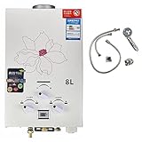 🍒 Agua caliente al aire libre, ahorro de energía: el calentador de agua instantáneo a gas puede suministrar 7L/8L/10L/12L/min agua caliente sin fin en cualquier lugar. Con muy baja presión de agua (presión de agua: 0.025-0.7MPa). El calentador de agua instantáneo permite el calentamiento instantáneo del agua. El agua solo se calienta cuando es necesario. Esto tiene la ventaja de que la energía solo se consume cuando se está utilizando.