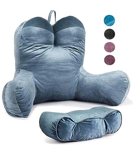 daguizu Lesekissen zum Sitzen im Bett für Erwachsene, ergonomisches Thekensesselkissen, extra großes Kissen mit Bodenrückenlehne, Ehemannkissen zum Spielen, Lesen und Entspannen…