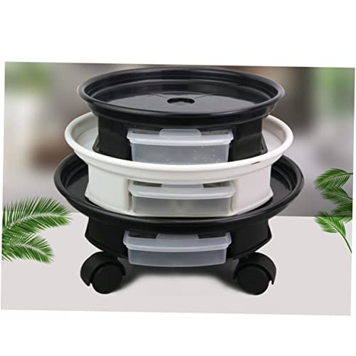 Support de pot de fleurs noir design et robuste pour intérieur chic - 3
