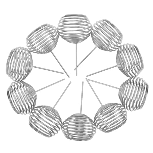 BAZEITFLOW 50pezzi Contenitore Per Fertilizzante in Acciaio Cestino Rilascio Lento Per Giardinaggio Dispenser Per Fertilizzanti Scatola Per Bonsai e Piante Cestino Rete Per Fertilizzanti