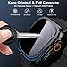 WSKEN for Apple Watch Ultra 3 / Ultra 2 Screen Protector 49mm, [26 Degree Privacy] Titanium Alloy Frame + 9H Tempered Glass, [Touch Sensitive] Lightweight Protective Glass Film for iwatch Ultra 2 Pack