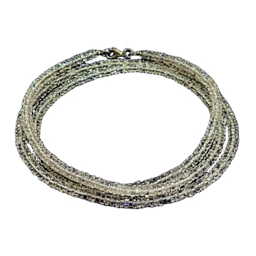 Collier de perles en pierre de lune arc-en-ciel de 45cm en forme de pneu LKSLF_NCK_00007