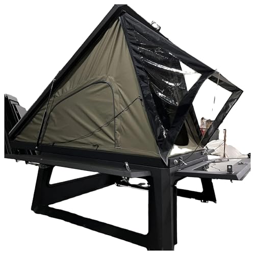 LDIBSWEPun Pickup Truck Cover Alu-cab Canopy Camper Roof Top Tent Aluminum Hard Top Canopy Compatible for Jeep Gladiator