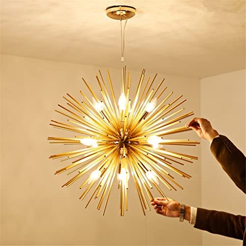 Chandelier feu d artifice or d65cm à diffusion 360 degrés haute luminosité - 3
