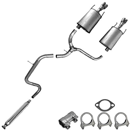 Muffler Resonator Exhaust System Kit Fits: 2003-2008 Pontiac Grand Prix 3.8L #TOP15