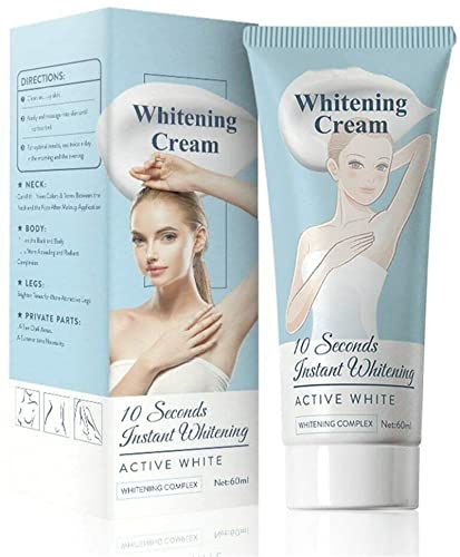 10 Seconds Instant Whitening Cream Underarm Armpit Whitening Cream Legs, Whitening And Nourishing, To Use On Areas Like The Armpit, Knees, Elbows, Neck, And Other Areas. (1 Pcs)