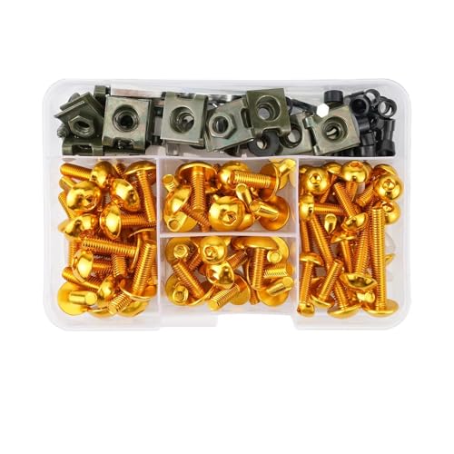 �o�C�N�p�l�W Compatible With Suzuki For GSXR600 For GSXR750 For GSXR1000 �I�[�g�o�C�t�����g�K���X�{�f�B���[�N�t�F�A�����O�{���g�L�b�g(Yellow)