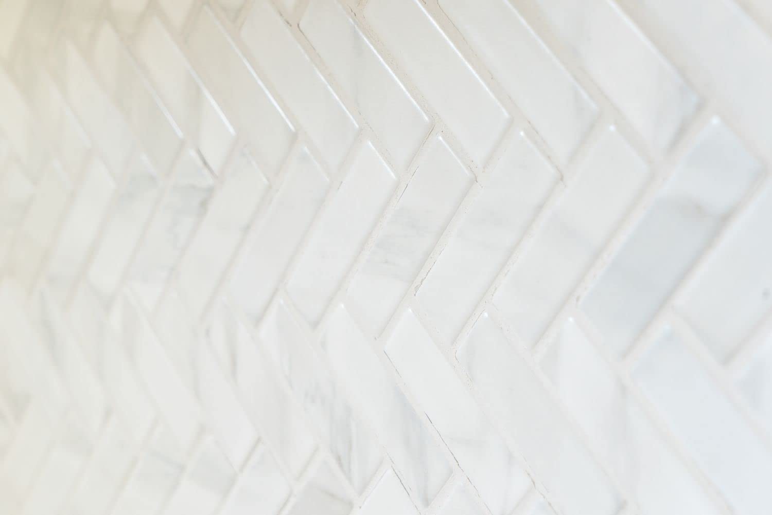 Mosaïque Feuille De Gênes Rayée Blanche – Verre Et Marbre Pour Salle De Bain, Cuisine, Sol Et Mur