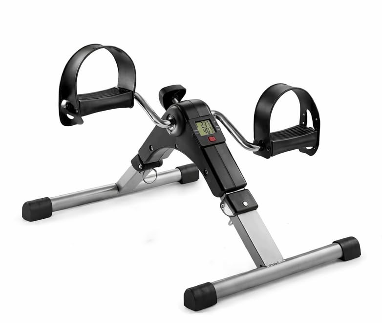 Mini Pedal Exerciser Cycle for Home | Arm & Leg Exercise Machine with Digital Display | Foldable Portable Fitness Pedal Bike for Physiotherapy, Seniors & Office Use