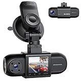 TOGUARDGO Dual Dash Cam Front and Inside, Dash Camera for Cars with Audio/Video Recording,Dashboard Camera with GPS,Loop Recording Wide Angle,IR Night Vision,Parking Monitor for All Drivers