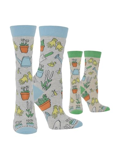 Image of WHD Garden Tool Crew Socks for Women & Men | Fun Veggie Gardening Socks, Nature Lover Gift