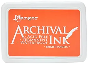 Archival Ink Pad #0-Bright Tangelo