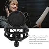 Emoshayoga Adjustable Professional Microphone Shock Mount Filter for Neumann U87 Clear Voice Recording Mic Holder Clip Pack Suitable for Studio, Stage #2