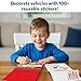 Skillmatics Reusable Sticker Activity Book - Peelies, 100+ Reusable Stickers, 6 Pictures, Mess-Free Fun for Kids, Creative Play & Travel Toy, Gifts for Boys & Girls Ages 3, 4, 5, 6, 7