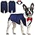 Dog Tuxedo Suit for Small Medium Large Breed, Formal Dog Tuxedo Vest Set with Detachable Bow Ties Collar & Bandana Scarf, Gentle Pet Costume/Dress/Clothes/Shirt for Wedding Birthday Party Blue