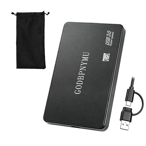 GODBPNYMU 500GB External Hard Drive Compact Portable Hard USB 3.0/USB C