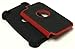 iPod Touch 4 Case, Bastex Hybrid Slim Fit Black Rubber Silicone Cover Hard Plastic Red & Black Shock Case for Apple iPod Touch 4, 4th Generation