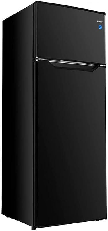 Danby DPF074B2BDB-6 7.4 pies cúbicos Montaje superior del heladera del tamaño de un apartamento en negro