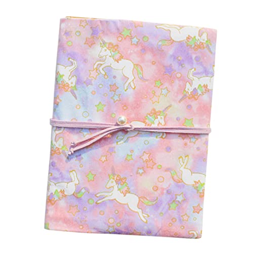 Operitacx Capa De Livro De Tecido Unicórnio Papelaria Escolar Delicado Material Escolar Capa De Livr