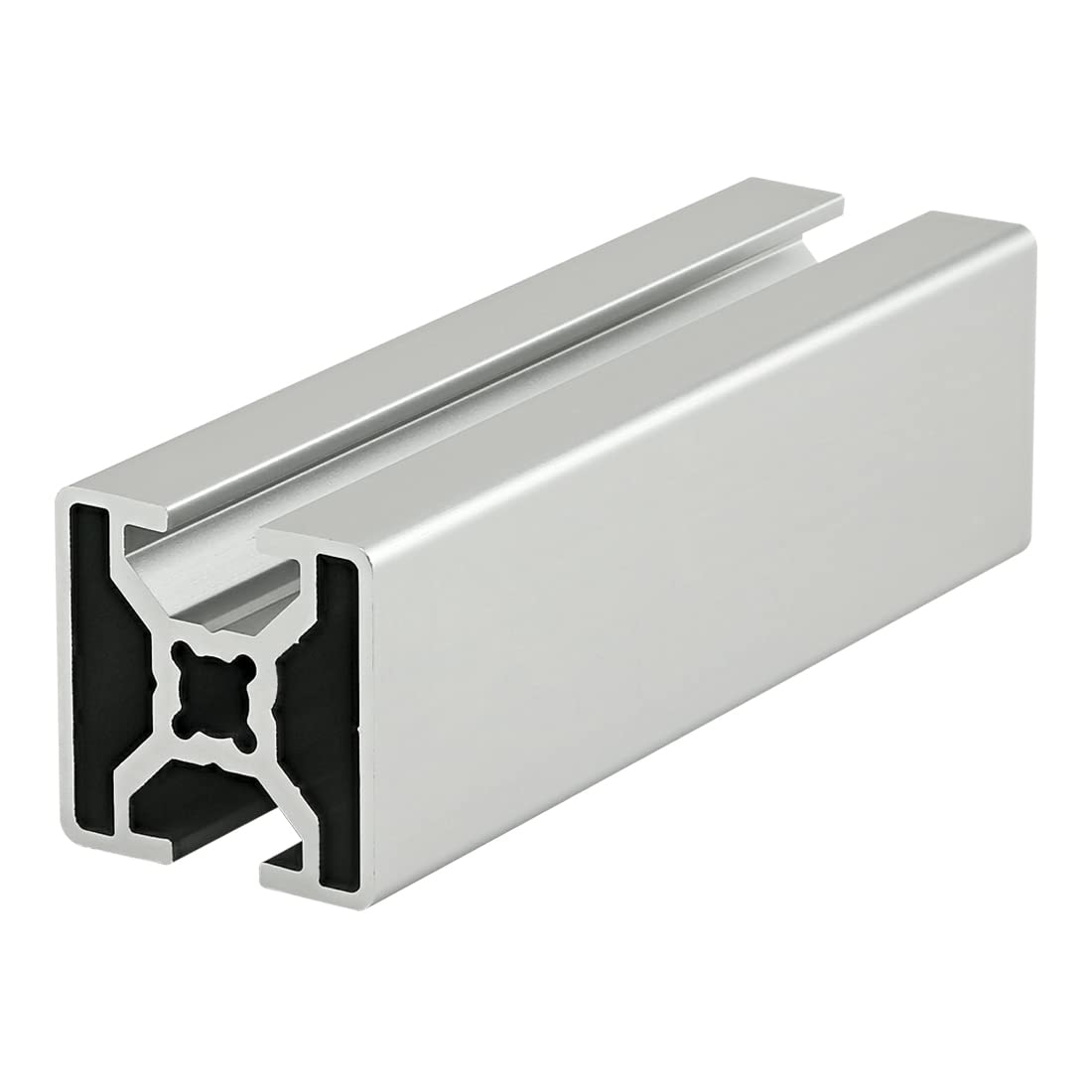 80/20, 30-3004, 30 Series 30mm x 30mm Bi-Slot Slotted Opposite Channel Extruded Aluminum Extrusion Profile DIY Linear Rail Bar 80/20 (Clear Anodize, 305mm Long)
