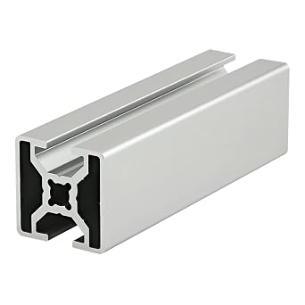 80/20, 30-3004, 30 Series 30mm x 30mm Bi-Slot Slotted Opposite Channel Extruded Aluminum Extrusion Profile DIY Linear Rail Bar 80/20 Clear Anodize, 1525mm Long