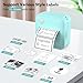 INVISEN Mini Sticker Printer - Bluetooth Portable Thermal Printer, Pocket Label Maker for Study Notes, Pictures, DIY, Label,Receipt Printer Compatible with Android and iOS, normal
