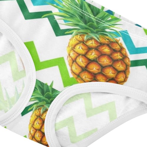 Tropical Pineapples Green Girls Underwear Toddler 2t Cotton Girl Panties Cute Animal Briefs Kids Undies4