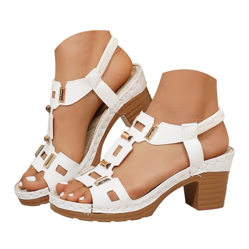 hehiy Sandalias Mujer Verano Elegantes Cmodas Antideslizantes Playa Vacacionessandalias mujer veranoSuave y cmodo