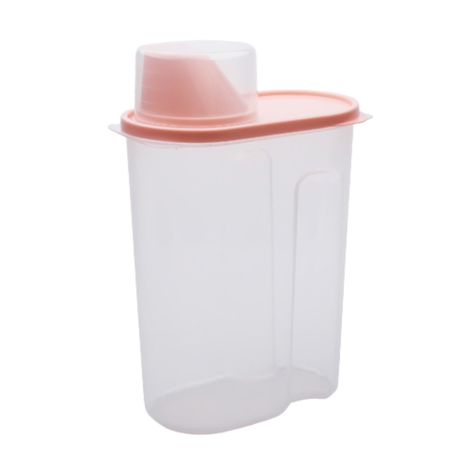 CVdrtyED Dry Food Cereal Dispenser Plastic Cereal Dispenser Storage Box Food Grain Rice Container Pantry Rice Container(Pink)