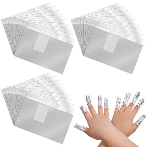 SHENLIU 1000Pcs Nail Polish Remover Foil Wraps Soak Off Foils Pad...
