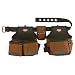 Bucket Boss 2 Bag Tool Belt in Brown, 50200