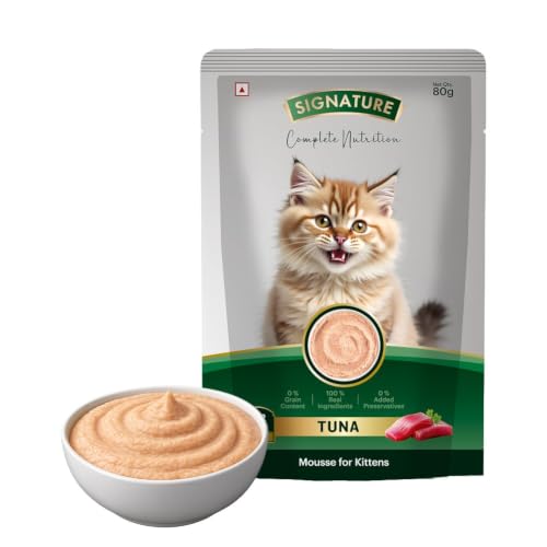 Image of Grain Zero Kitten Wet Mousse 80g | Tuna | Rich in Protein | Promotes Hydration & Easy to Digest | Grain Free | No Artificial Flavours | Packed with Essential Vitamins & Antioxidant