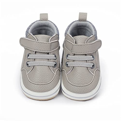 Image of RVROVIC Baby Boys Girls Anti-Slip Sneakers Soft Ankle Boots Toddler First Walkers Newborn Crib Shoes