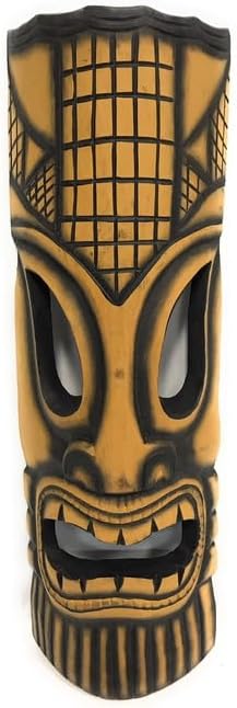 tikimaster.com POLYNESIAN CARVED TIKI MASK 20" - TROPICAL DECOR