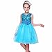 Produktbild Kleider Kinderbekleidung Honestyi Kleinkind Baby Mädchen Bling Pailletten Sleeveless Tutu Prinzessin Kleid Outfits Kleidung (Himmel blau,150)