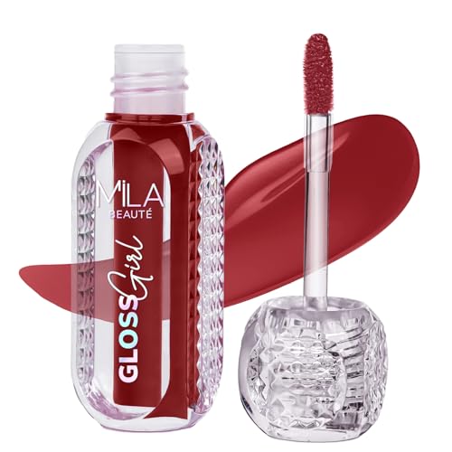 Image of Mila Beaute Gloss Girl Lip Gloss | Enriched With Mango Seed Butter & Hyaluronic Acid | Light Weight & Non-Sticky Formula | Gives Fuller-Lip Effect & Extra Hydration | High Shine Finish- So Me, 2.8 ml