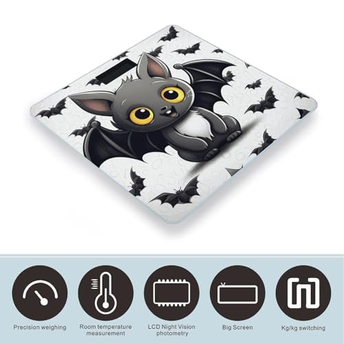 Báscula de baño digital de vidrio templado miniatura 3