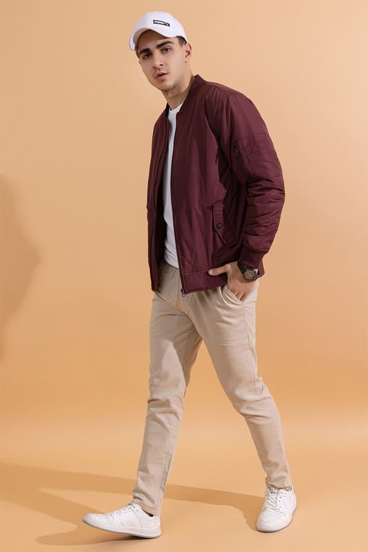 Image of Men's Quilted Winter Jacket /Full Sleeves /Puffer and Bomber