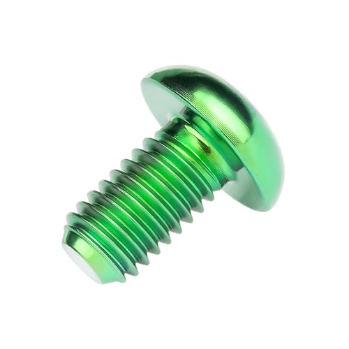 Image of Titanium Bolt M3 8 10 12 15mm Allen Key Head Screws for Bicycle Pack of 4 (Green, M3x10mm)