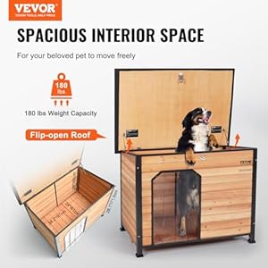 Vevor Outdoor Dog House Waterproof Insulated Dog House with Elevated Floor Antibite Wood Dog House Outdoor Iron Frame Open Roof for Medium to Large Dogs  Cucciolini Doodles Vevor outdoor dog house waterproof insulated dog house with elevated floor anti bite wood dog house outdoor iron frame open roof for medium to large dogs   cucciolini doodles