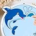 Dolphin Guest Book Alternative for Wedding | Unique Ocean Animal Beach Wedding Keepsake with Blue Whale & Dolphins | Personalized Under The Sea Nautical | Nautical All Occasions Guest BookGuest Book